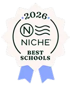 Niche dot com number 1 K-12 Private School in Kansas Badge