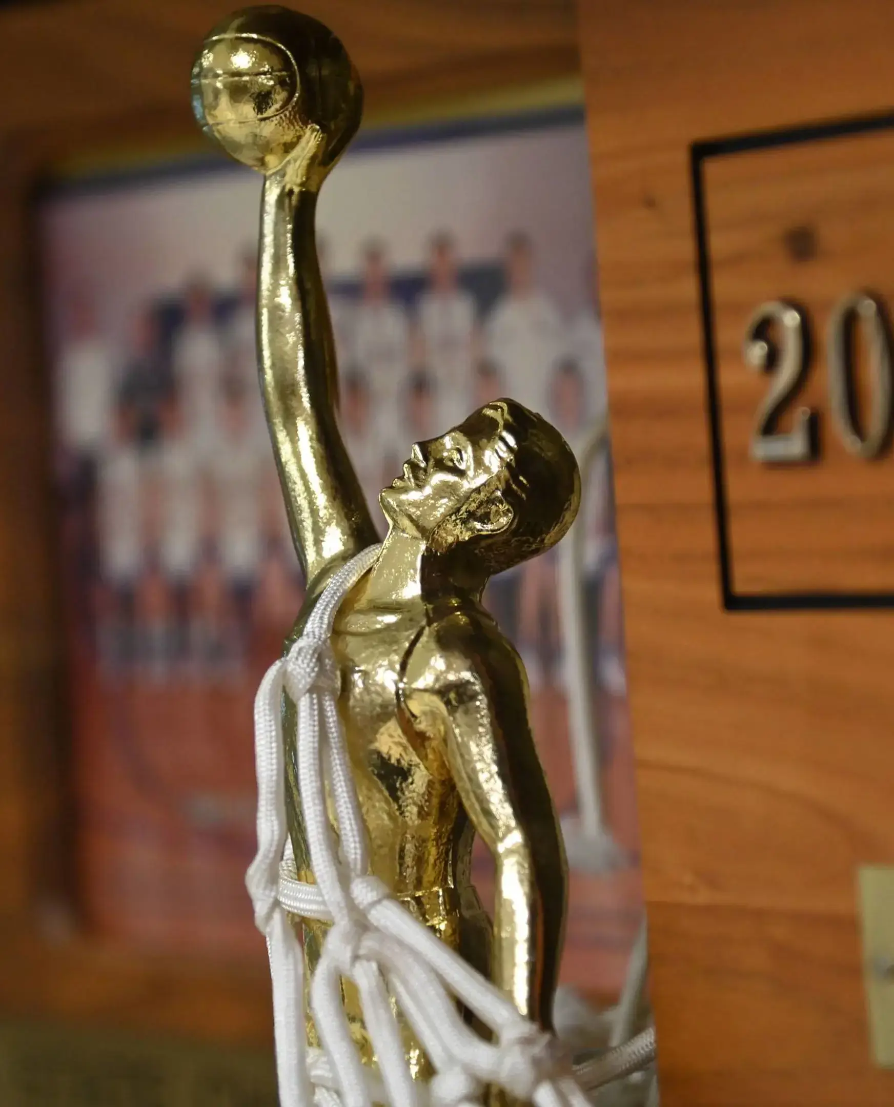 Trophy case legacy of athletic awards
