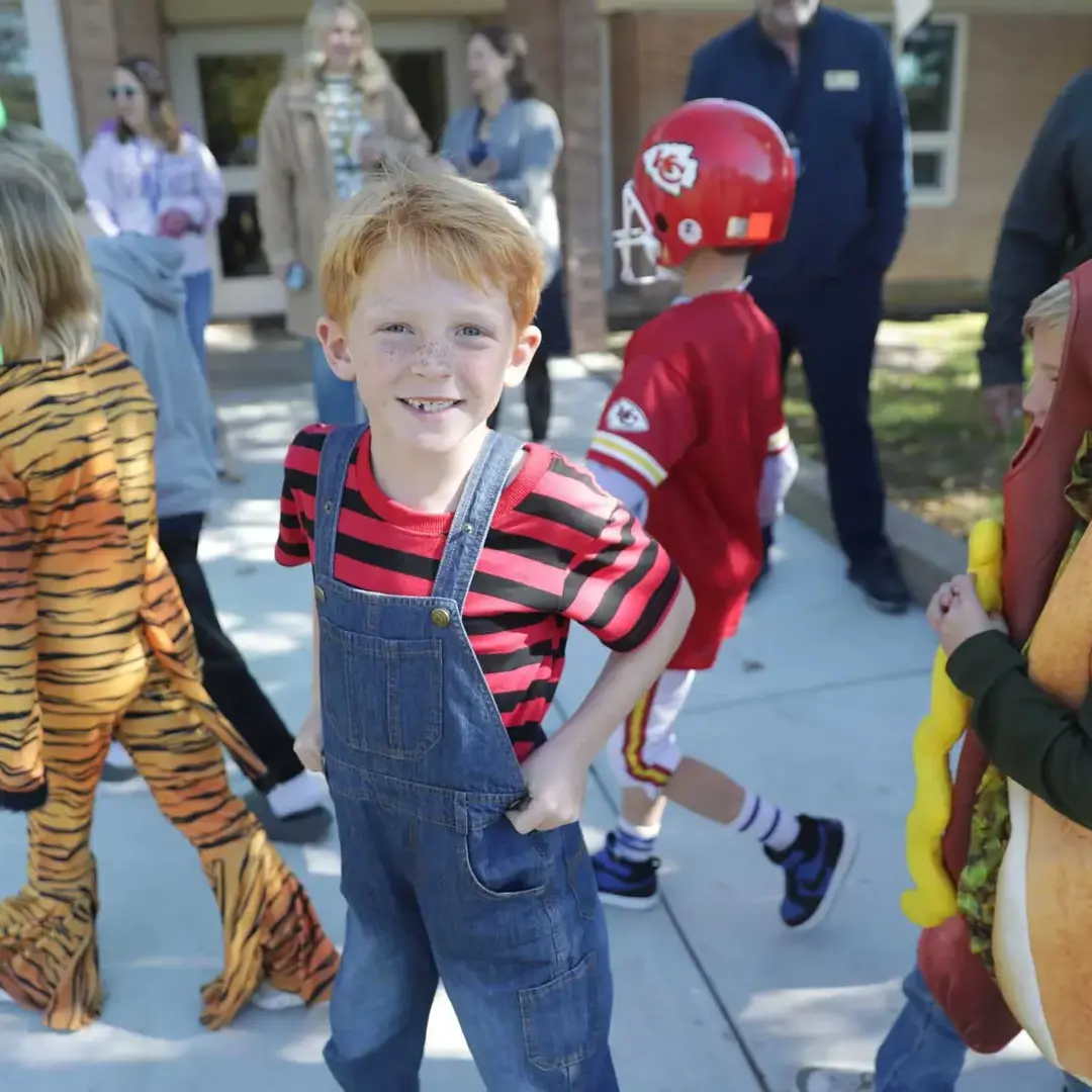 Lower school students on costume day